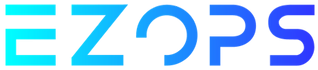 The logo of EZOPS, providing AI-powered solutions for operational intelligence in financial services